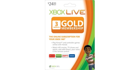 Microsoft Store: Xbox Live Three Month Card! Save $10 Now!